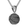 Wolf Tide Punk Nieuwe Mode Gepersonaliseerde Basketbal Charme Hanger Ketting Met Titanium Stalen Ketting Kettingen Bijoux Sieraden Accessoires Groothandel