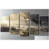 Schilderijen 5 Stuks Canvas Schilderij Voor Woonkamer Home Decor Winter Herten Posters Hd Prints Wall Art Picture9576957 Drop Levering Ga Dhs2W