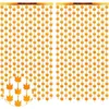 Party Decoration 2Pack Maple Foil Curtain Fall skörd Bakgrundsdekorationer Autumn Fringe Curtain Thanksgiving Birthday Po Props