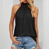 Women's Tanks Ladies Sleeveless Silk Strap Women Hanging Neck Lace Up Tops Blouse Sexy Off Shoulder Camis Tube Female Basic