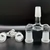 Adattatore in vetro da 14 mm 18 mm Accessori per fumatori a doppia ciotola 3 giunti su un drop down Due dimensioni Wishbone Splitter Adattatore smerigliato per opzioni Bong Dab Rigs