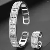 Серьги ожерелья наборы Missvikki Роскошные корейские смешанные складываемые кольца кольца украшения для женщин свадебные вечеринки шоу ежедневное браслет моды