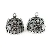 22843 4st Lot Vintage Silver Hollow Buddha Lotus Crown Hat Curve Carve Filigree Pendant Tassel Cap Bead Cap275U