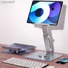 Tablet PC Stands Desk Aluminium Tablet Stojak Uchwyt Składany 360 Obrotowe ręce stacjonarne Mocowanie Anti Slip na iPad Pro Huawei Tab PCL231225