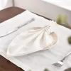 12 pcs White Napkin Table party Wedding Tablecloth Restaurant Household CottonLinen table Mat 231225