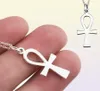 925 argent Sterling plaqué égyptien Ankh pendentif colliers bijoux de mode collier collier cadeaux de noël pour les femmes Gnx87698162317