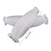 Pousquettes à manches élastiques détachables Couvercle du bras de mariage de mariée Décorer Blanc Black Ruffle Puff Sleeve pour les accessoires de mariée Gants