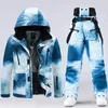 2024 Fashion Women's Snow Wear Waterproof Ski Suit Set Snowboarding Clothing Outdoor Costumes Winter Jackets and Pants For Girl 231220