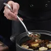 Kaşık Paslanmaz Çelik Kaşık Kovası Uygun Mutfak Malları Çorba Assanslar Çubuk Olmayan Isıya Dirençli Sofra Pişirme Araçları Yararlı