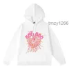 Black and White Designer Hoodie Womens Fashion Clothe Baseball Pullover High Quality Foam Print Spider Web Graphic Pink Sweatshirts Y2k Pullovers Jacke FL8I