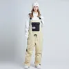 Skiing Pants Winter Ski Outdoor Snowboard Bib Waterproof Wear-Resistant For Women Men Warm Snow Trousers Overalls Wear