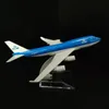 スケール1 400金属航空機レプリカ15cm KLMロイヤルダッチB747ボーイングエアバスエアプレーンモデルミニチュアクリスマスギフト231225