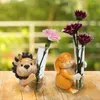 Vases Quirky Decor Adorable Cartoon Statue Flower Vase High Strength Shatterproof Container For Desktop Decoration Cute Durable Floral