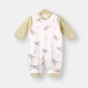 Bebê recém-nascido macacão roupas infantil recém-nascido macacão menina carta macacão roupas macacão crianças bodysuit para bebês outfit l62F #