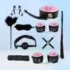 Produkter Vuxen Fun Bound Leather Plush Ten Piece Set SM Binding Women039S Handcuffs Mouth Ball Hhhrain OOQQ33087969