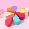 Makeup Sponges 8/12pcs Petal Shape Soft Sponge Triangle Colorful Liquid Foundation Powder Cosmetic Puff Make Up Beauty Tools