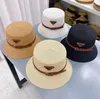 Designer Straw Hat Luxury Gentleman Cap Top Quality Men039S Women039S Beach Sun Hat Breattable Bucket Hats 4 Colots3627853