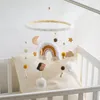 Bébé en bois lit cloche jouets né Mobiles berceau arc-en-ciel suspendu pendentif hochet éducation Montessori jouets pour enfants cadeau de naissance 231225