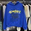 Мужские толстовки толстовок 2024 Новый небо голубой SP5Der Hoodie Mens Womens Iphense Hip Hop Young Thug Spider Studie World Wide 555555 Шат -Шайцы Печата.