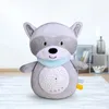 Baby Sleep Soothers Luminous Starry Sky Projection Lamp Children's Raccoon Plush Sleep Comfort Soft Sleep Music Doll 231225