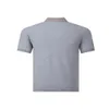 Camiseta de grife de camiseta masculina camisa pólo verão novo respirável luxo colarinho de pólo de luxo para esportes esportivos de corrida externa camisa de mangas curtas de mangas curtas