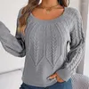 Frauenpullover Herbst und Winter Pullover runder Hals fest gebraten