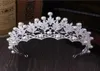 Tiaras Kristall Perlenkronen Strass Tiara Bräute Haarband Haarschmuck Prinzessin Krone Mode Hochzeit Haarschmuck Z02204591878