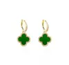 Stud Stud Designer örhängen Fourleaf Clover Earring för kvinnor Senior Classic Small doftande vindörhängen Clover Ear Ring 18K Gold Lig