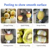 Elektrikli Meyve Soyma Makinesi Paslanmaz çelik ayarlanabilir elma armut turuncu limon yeşili persimmon soyucu