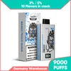 Original Happ 9k Puffs Vape Bar Einweg-E-Zigaretten 10k 12k 9000 Puff Shisha Vaper Elf Box wiederaufladbar 2% 5% E-Saft Carts Prefillrd Einweg Vapes Mesh Coil EU