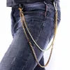 Ny Fashion 2017 Hiphop Punk Rock Midje Tillbehör 65 cm 2 Lager Guldfärg FOXTAIL Box Belly Chain for Men Pant Chains BC2323 T20278D