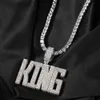 Custom Letters Name Pendants Necklaces for Men Hip Hop 3A CZ Stone Bling Iced Out Rapper Jewelry Drop 231225