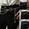 Fashion Retro Chain Belts for Women Weldands Cincha Chain Chain Majayer Tassel Tassel Jewelry Dress Waist Belts234m