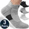 Men's Socks 3Pairs/Men's Sports Running Thickened Cotton Towel Bottom Wicking Sweat Deodorant Outdoor Cycling Basketball