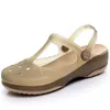 Kledingschoenen op maat 36-39 dames muilezels klompen zomer vrouwelijke sandalen 4cmheel massief licht zacht strand slippers dames tuin hw32