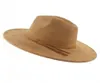 フェイクスエードトップハット95cm brim fedora hat men men men autunt Winter felt Jazz Hats Classic Church Fedoras Chapeau Sombrero Mujer9838451