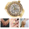 Wristwatches Elastic Finger Ring Watch Quartz Casual Fashion