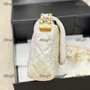 Otwarty emblemat klapka damska torba na ramię złota sprzęt luksusowa torebka diamentowa krata skórzana kołdana moneta Zakupy