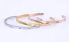 Designer Design Men and Women Open Bangle Stainless Steel Couple Bracelets Fashion Jewelry Valentine039s Day Gifts6775860