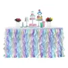 Ronde Tafel Rokken voor Bruiloft Decor Tule Tutu Banket Rok Zeemeermin Verjaardagsfeestje Kinderen Doek Plint 231225