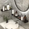 Banyo Depolama Rafı Yüzen Duvar Tutucu Mutfak Aynası Metal Raf Duş Köşe Çıkıntısı Organizatör Dolabı Ev Aksesuarları 231225