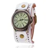 Wristwatches Analog Quartz Watch Numeral Markers Leather Band Birthday Gift For Men Women