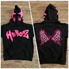 3D lettre ailes mousse lâche pull à capuche femmes haute rue hip-hop vêtements rétro Harajuku décontracté surdimensionné sweat femmes 231225