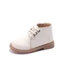 Boots Automn hiver kids chaussures en cuir filles courts single single enfants enfants princesse tendance j206