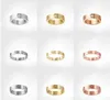 Love Screw Ring Mens Band Rings 3 DiaMon Designer Luxury Jewel Women Titanium Steel Eloy Goldplated Craft Gold Silver Rose Nev3794201