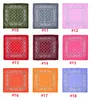 Cotton Paisley Design Stylish Ride Magic Square Scarf Outdoor Hip-Hop Multifunktionell Cycling Anti-UV Bandana pannband Huvudduken SCARF Portable Handkakor P30