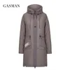 Jacken Gasman 2022 Neue Windproof -Down -Jacke Frauen mit Kapuzeparka Jacke Herumn Frauen Fashion Biojackets weibliche Dünne Pufferjacken