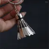 Keychains 5x Metal Badminton Key Chain Tournoi tridimensionnel Tournoi Souvenir Sports