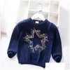 Cardigan Sell New Kids Sweater Soft Cartoon Plover For Girls Fashion Sequins Childrens Knitting Clothes Baby Boy Girl Jumper 3-7 Y Dro Otpxl