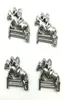 Whole lot 50PCS knight horse antique silver charms pendants jewelry findings DIY for necklace bracelet 1720mm DH08095730709